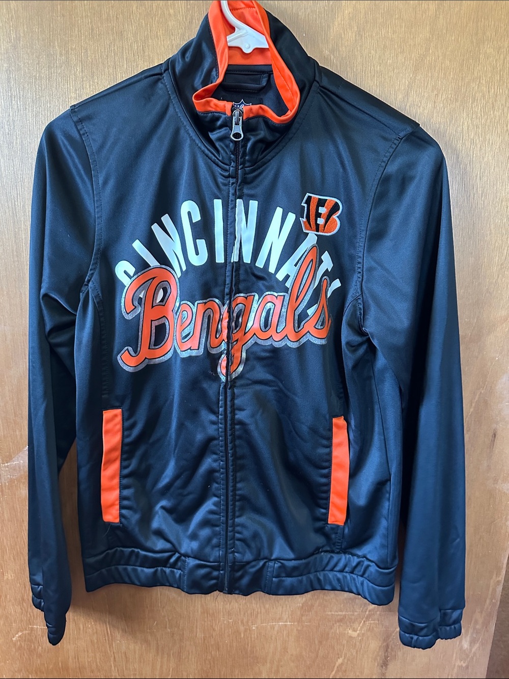 NFL Cincinnati Bengals Black & Orange Varsity Jacket